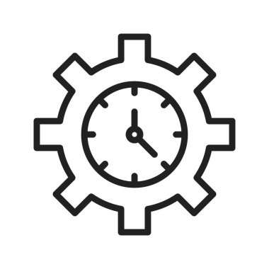 Üretkenlik ikonu vektör görüntüsü. Mobil uygulama web uygulaması ve yazdırma ortamı için uygundur.