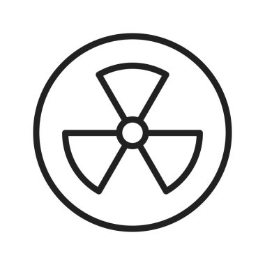 Radyasyon İşareti ikon vektör görüntüsü. Mobil uygulama web uygulaması ve yazdırma ortamı için uygundur.
