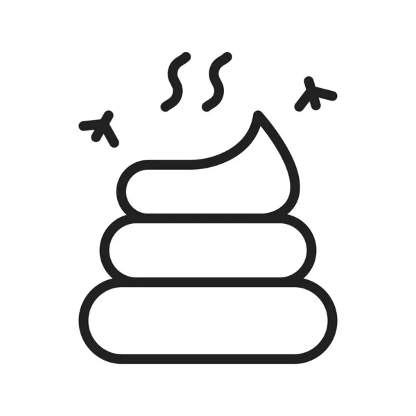 Poop Symbolvektorbild Geeignet Für Mobile Applikationen Und Printmedien — Stockvektor