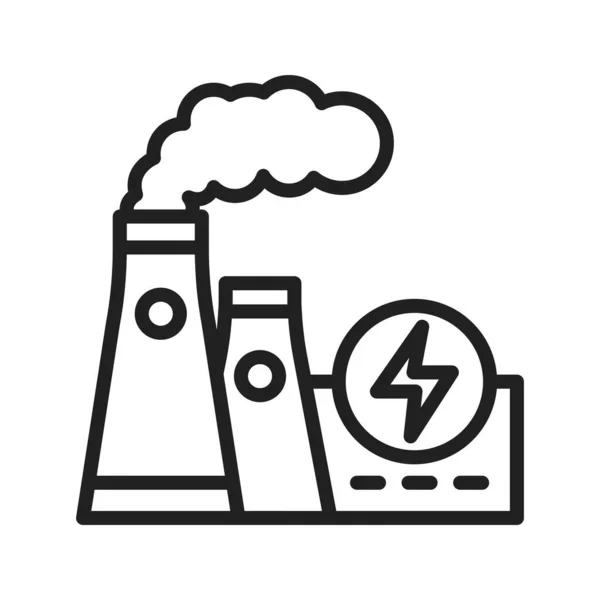 Power Station Icon Vektorbild Geeignet Für Mobile Applikationen Und Printmedien — Stockvektor