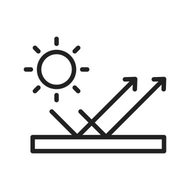 Yansıma simgesi vektör görüntüsü. Mobil uygulama web uygulaması ve yazdırma ortamı için uygundur.