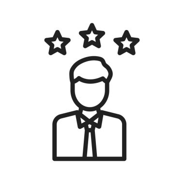 Rol simgesi vektör resmi. Mobil uygulama web uygulaması ve yazdırma ortamı için uygundur.