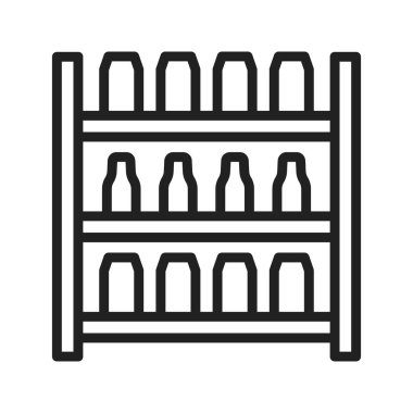 Shelf simgesi vektör görüntüsü. Mobil uygulama web uygulaması ve yazdırma ortamı için uygundur.