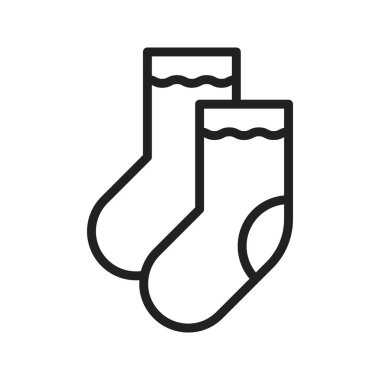 Çorap ikon vektör görüntüsü. Mobil uygulama web uygulaması ve yazdırma ortamı için uygundur.