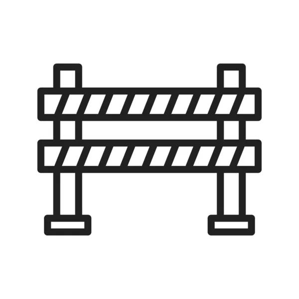 Road Barrier Ikon Vektor Billede Velegnet Til Webapplikationer Printmedier Til – Stock-vektor