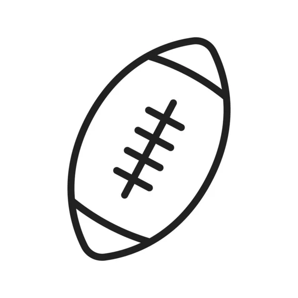 Rugby Ball Ikona Wektor Obrazu Nadaje Się Aplikacji Mobilnych Mediów — Wektor stockowy
