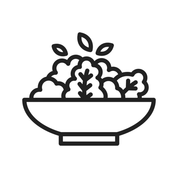 Salat Icon Vektorbild Geeignet Für Mobile Applikationen Und Printmedien — Stockvektor