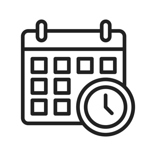Schedule Icon Vector Image Suitable Mobile Application Web Application Print — Stock Vector