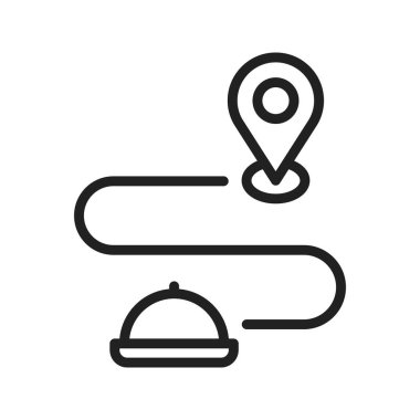 Simge vektör görüntüsü takip ediliyor. Mobil uygulama web uygulaması ve yazdırma ortamı için uygundur.