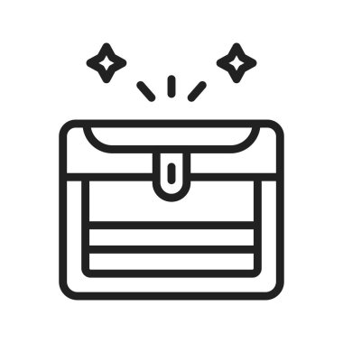 Hazine Göğsü ikonu vektör görüntüsü. Mobil uygulama web uygulaması ve yazdırma ortamı için uygundur.