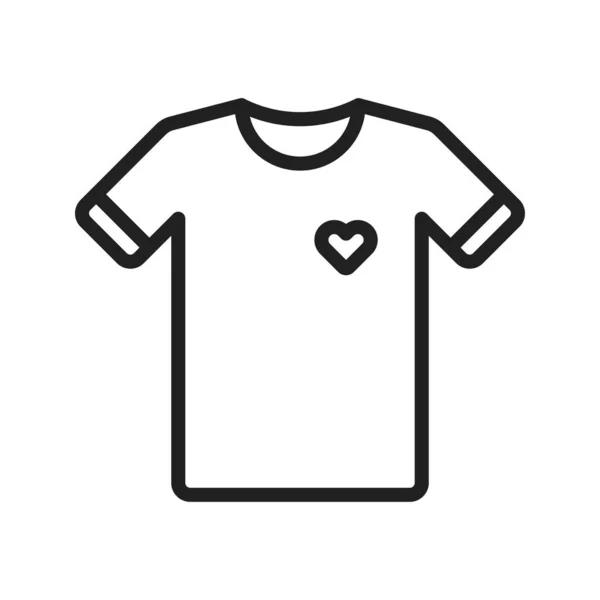 Tシャツアイコンベクトル画像 モバイルアプリケーションのWebアプリケーションと印刷メディアに適しています — ストックベクタ