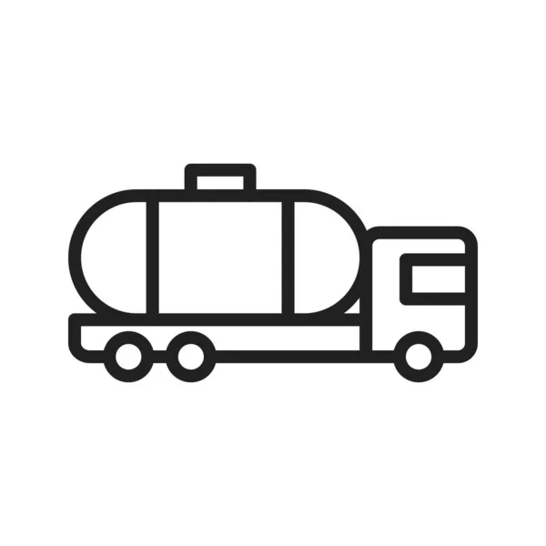 Tanker Kamyonu Simgesi Vektör Görüntüsü Mobil Uygulama Web Uygulaması Yazdırma — Stok Vektör