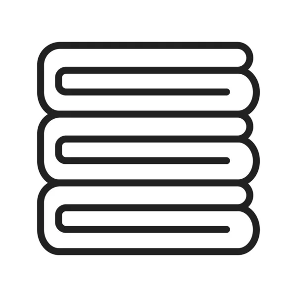 Handtücher Symbolvektorbild Geeignet Für Mobile Applikationen Und Printmedien — Stockvektor