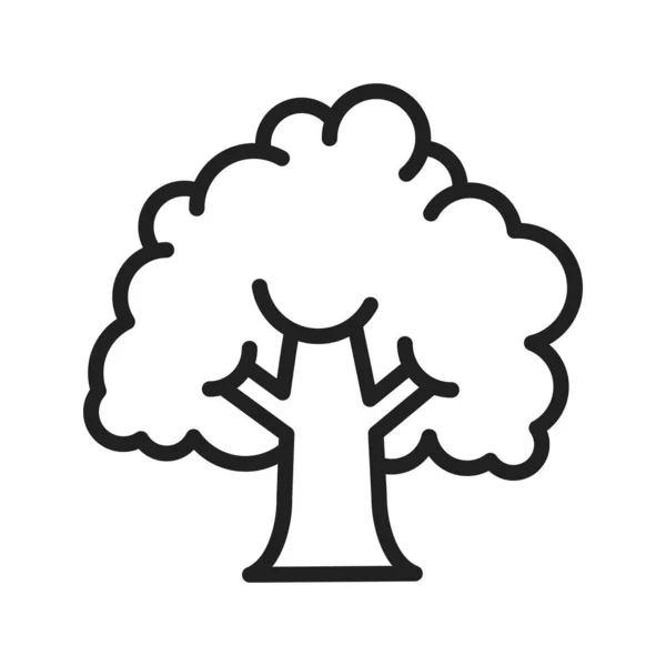 Ağaç Simgesi Vektör Görüntüsü Mobil Uygulama Web Uygulaması Yazdırma Ortamı — Stok Vektör