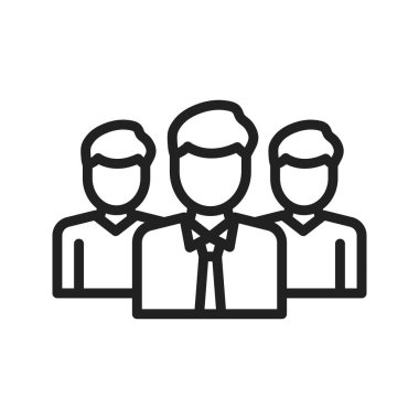 Takım ikonu vektör görüntüsü. Mobil uygulama web uygulaması ve yazdırma ortamı için uygundur.