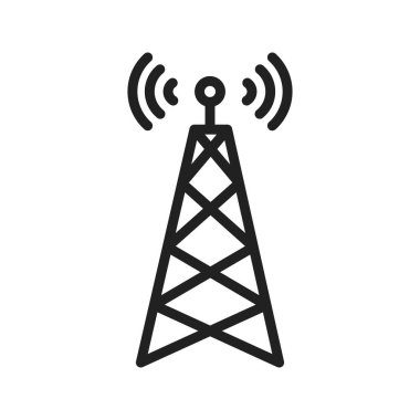 Telekomünikasyon ikon vektör görüntüsü. Mobil uygulama web uygulaması ve yazdırma ortamı için uygundur.