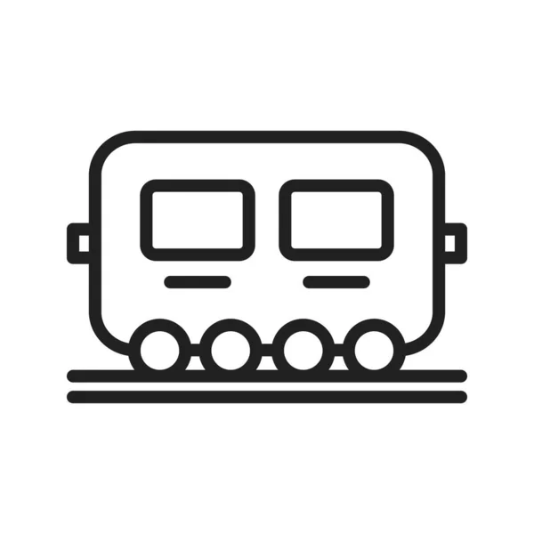 Wagensymbol Vektorbild Geeignet Für Mobile Applikationen Und Printmedien — Stockvektor