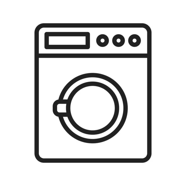 Lavadora Icono Imagen Vectorial Adecuado Para Aplicaciones Móviles Aplicación Web — Vector de stock