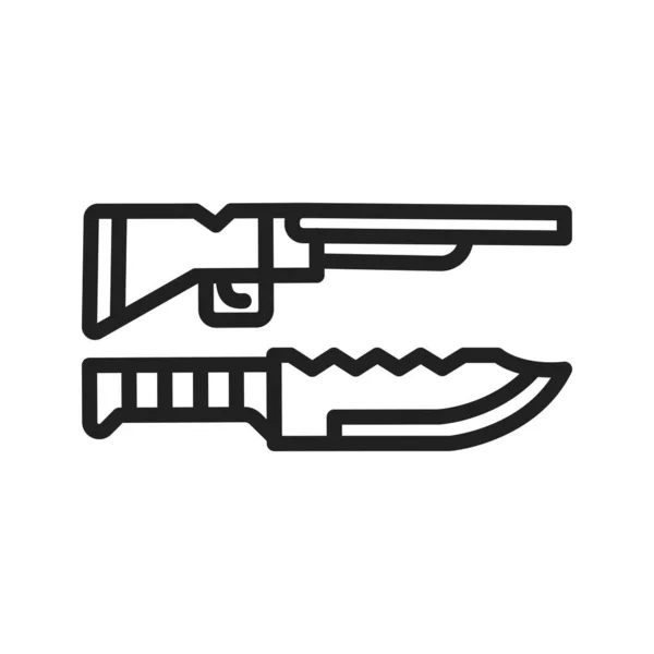 Weapon Icon Vector Image Suitable Mobile Application Web Application Print — Stock Vector