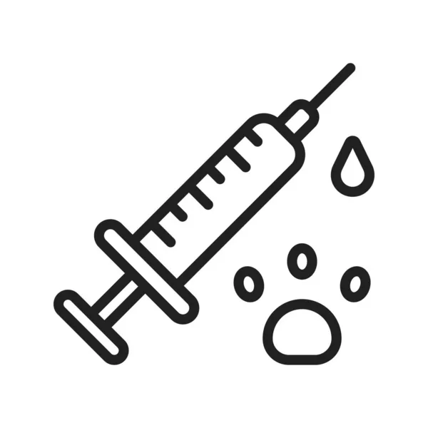 Obrázek Vektoru Ikony Vakcíny Vhodné Pro Mobilní Aplikace Tisková Média — Stockový vektor