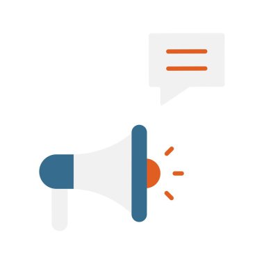 Reklam simgesi vektör görüntüsü. Mobil uygulama web uygulaması ve yazdırma ortamı için uygundur.