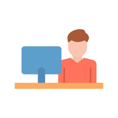 Kasiyer simgesi vektör görüntüsü. Mobil uygulama web uygulaması ve yazdırma ortamı için uygundur.