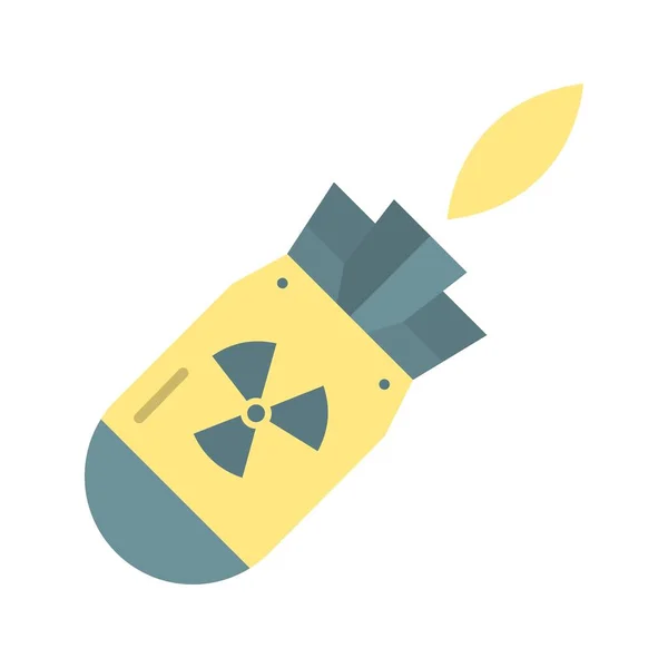 Atom Bombası Ikon Vektör Görüntüsü Mobil Uygulama Web Uygulaması Yazdırma — Stok Vektör