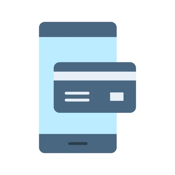 Symbolbild Für Kartenzahlung Geeignet Für Mobile Applikationen Und Printmedien — Stockvektor
