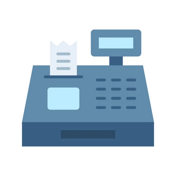 Registrierkassen Symbolvektorbild Geeignet Für Mobile Applikationen Und Printmedien — Stockvektor