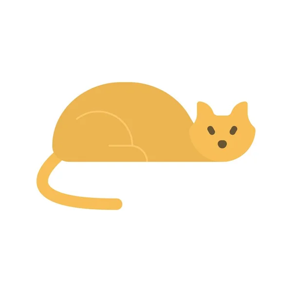 Kedi Ikonu Vektör Görüntüsü Mobil Uygulama Web Uygulaması Yazdırma Ortamı — Stok Vektör