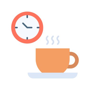 Kahve molası ikon vektör görüntüsü. Mobil uygulama web uygulaması ve yazdırma ortamı için uygundur.