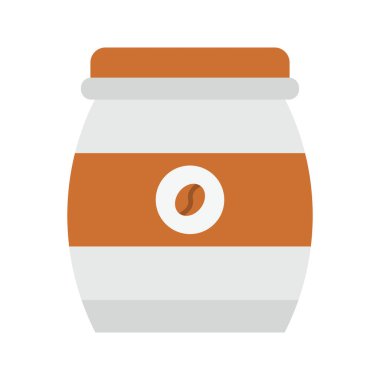 Kahve ikonu vektör görüntüsü. Mobil uygulama web uygulaması ve yazdırma ortamı için uygundur.