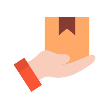 Kurye ikonu vektör görüntüsünü teslim et. Mobil uygulama web uygulaması ve yazdırma ortamı için uygundur.