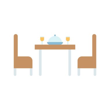 Yemek ikonu vektör görüntüsü. Mobil uygulama web uygulaması ve yazdırma ortamı için uygundur.