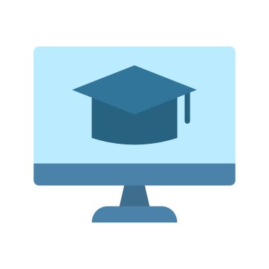 Simge vektör görüntüsü öğreniliyor. Mobil uygulama web uygulaması ve yazdırma ortamı için uygundur.