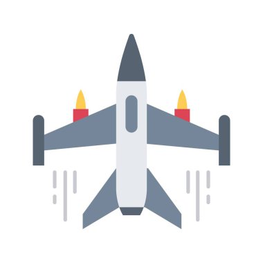 Savaşçı Jet ikon vektör görüntüsü. Mobil uygulama web uygulaması ve yazdırma ortamı için uygundur.