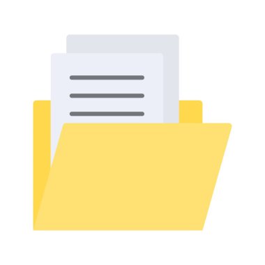 Dosya simgesi vektör resmi. Mobil uygulama web uygulaması ve yazdırma ortamı için uygundur.