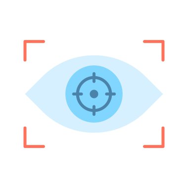 Simge vektör görüntüsüne odaklan. Mobil uygulama web uygulaması ve yazdırma ortamı için uygundur.