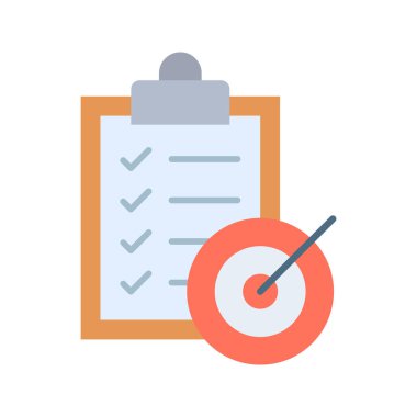 Hedef simge vektör görüntüsü. Mobil uygulama web uygulaması ve yazdırma ortamı için uygundur.