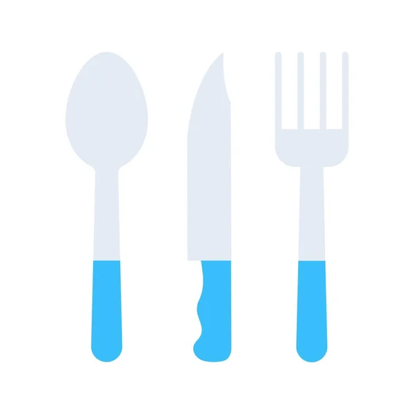 Cutlery 아이콘 이미지 모바일 애플리케이션 애플리케이션 미디어에 적합하다 — 스톡 벡터