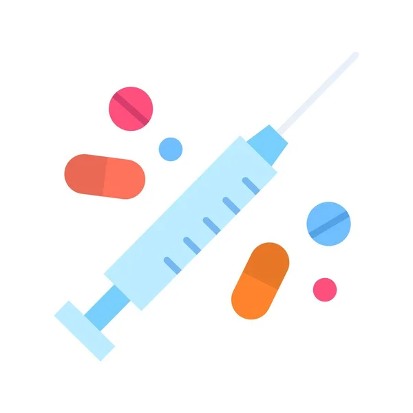 Das Bild Eines Medikamentensymbols Geeignet Für Mobile Applikationen Und Printmedien — Stockvektor