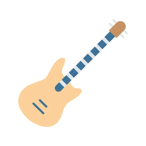 Gitarr Ikon Vektor Bild Lämplig För Mobil Applikation Webbapplikation Och — Stock vektor