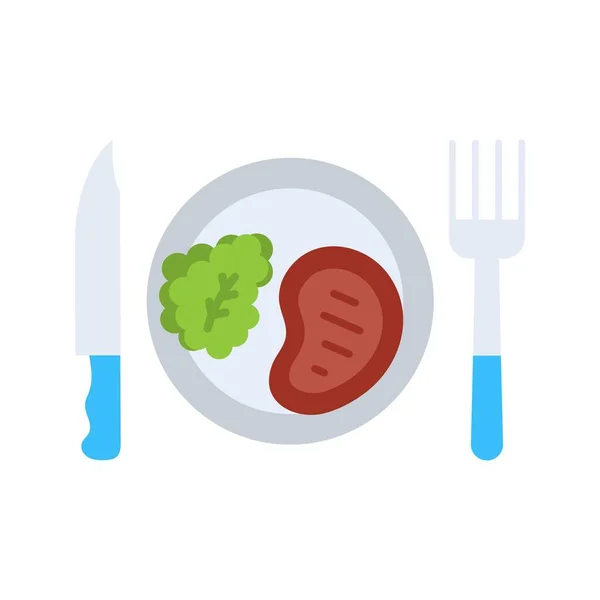 Meals Icon Vector Image Suitable Mobile Application Web Application Print — Stock Vector