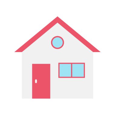 Ev simgesi vektör görüntüsü. Mobil uygulama web uygulaması ve yazdırma ortamı için uygundur.