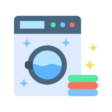 Çamaşır Servis simgesi vektör resmi. Mobil uygulama web uygulaması ve yazdırma ortamı için uygundur.