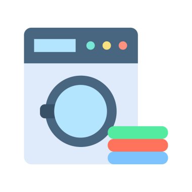 Çamaşır simgesi vektör görüntüsü. Mobil uygulama web uygulaması ve yazdırma ortamı için uygundur.