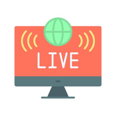 Canlı ikon vektör görüntüsü. Mobil uygulama web uygulaması ve yazdırma ortamı için uygundur.