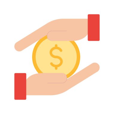 Simge vektör resmini ödünç ver. Mobil uygulama web uygulaması ve yazdırma ortamı için uygundur.