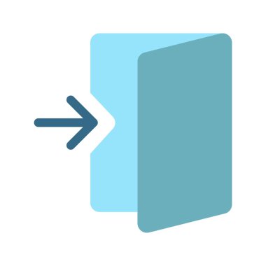 Simge vektör görüntüsüne gir. Mobil uygulama web uygulaması ve yazdırma ortamı için uygundur.