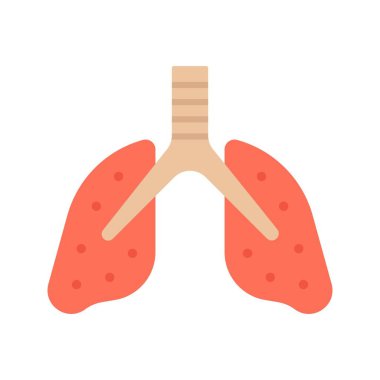 Akciğerler ikon vektör görüntüsü. Mobil uygulama web uygulaması ve yazdırma ortamı için uygundur.